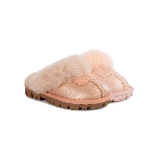 [무료배송] 오즈웨어 키즈 코케트 천송이 메탈릭 어그 슬리퍼 OZWEAR UGG OB114KM