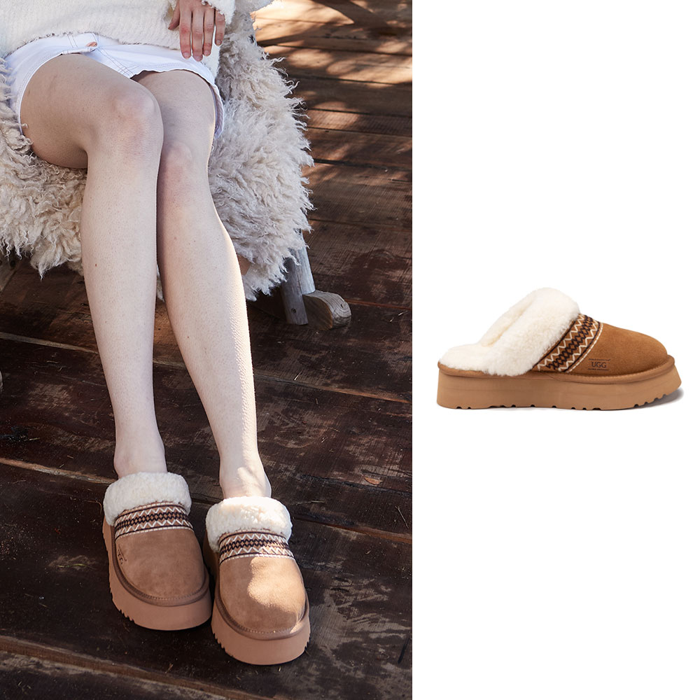 [무료배송] 호주정품 오즈웨어 호바트 플랫폼 슬리퍼 (굽5cm) OZWEAR UGG OB954